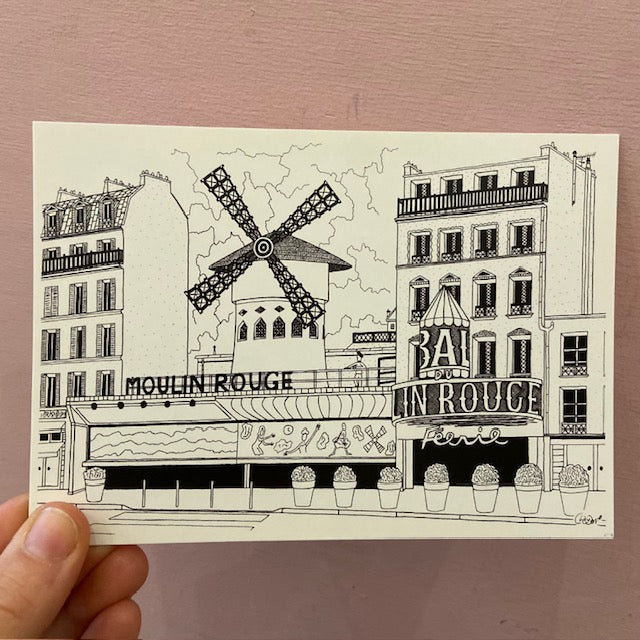 Carte postale paris - Moulin rouge