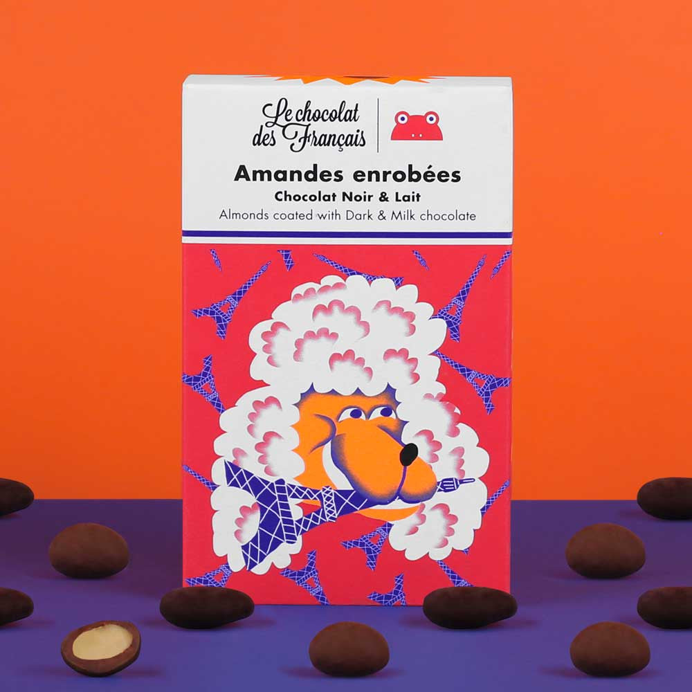 Amandes enrobées chocolat noir & lait Bio