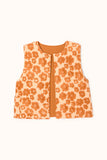 Gilet Sakari Flora Bold Orange Apache Verso