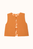 Gilet Sakari Flora Bold Orange Apache recto