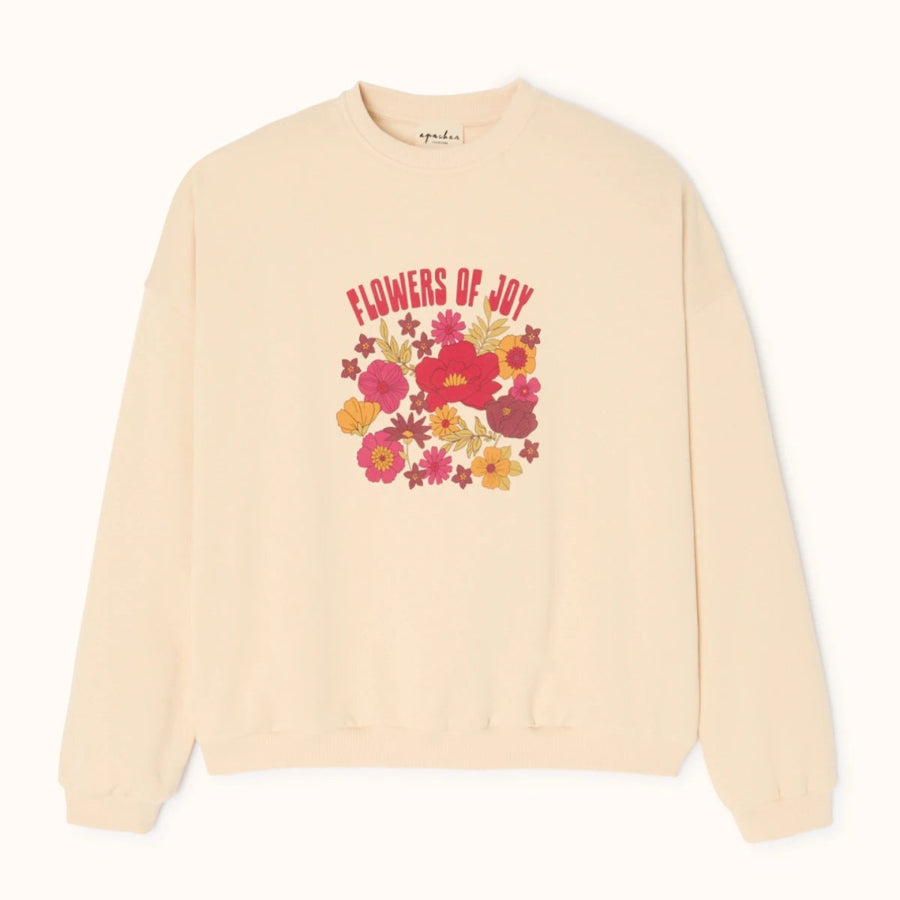 sweat apaches en coton flowers of joy